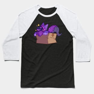 Protogen in a Box - Purple Baseball T-Shirt